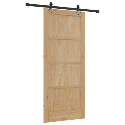 vidaXL Sliding Door ORKDAL Natural 86 x 198.5 cm Solid Pine Wood