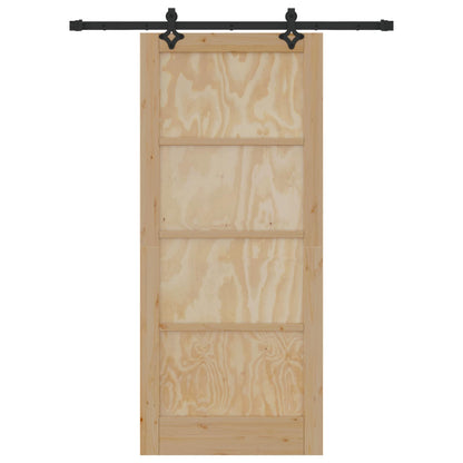 vidaXL Sliding Door ORKDAL Natural 86 x 198.5 cm Solid Pine Wood