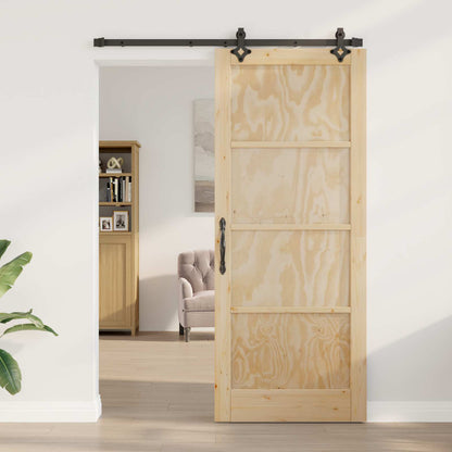 vidaXL Sliding Door ORKDAL Natural 86 x 211 cm Solid Pine Wood