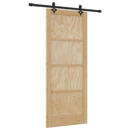 vidaXL Sliding Door ORKDAL Natural 86 x 211 cm Solid Pine Wood