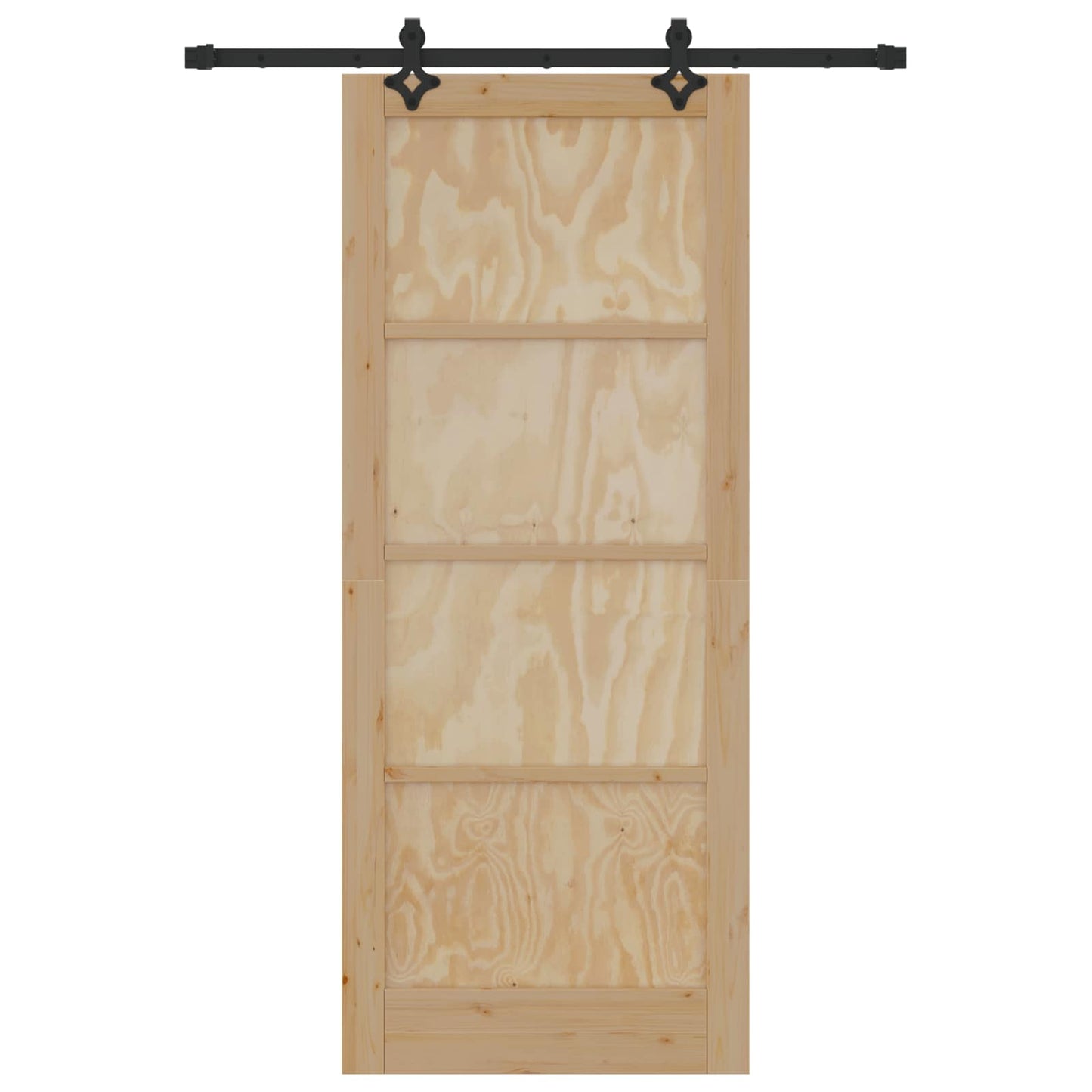 vidaXL Sliding Door ORKDAL Natural 86 x 211 cm Solid Pine Wood