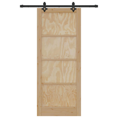 vidaXL Sliding Door ORKDAL Natural 86 x 211 cm Solid Pine Wood
