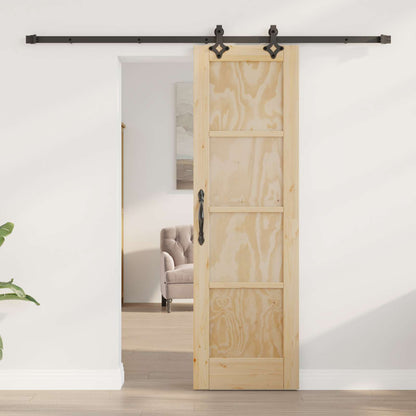 vidaXL Sliding Door ORKDAL Natural 61 x 198.5 cm Solid Pine Wood