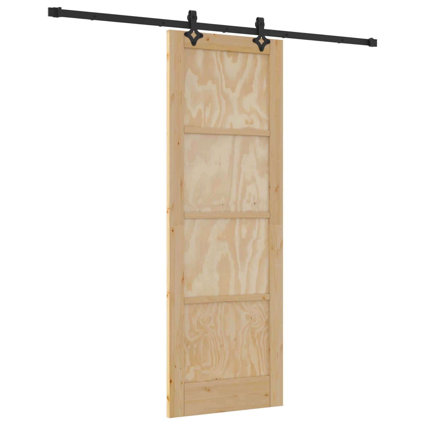 vidaXL Sliding Door ORKDAL Natural 73.5 x 211 cm Solid Pine Wood