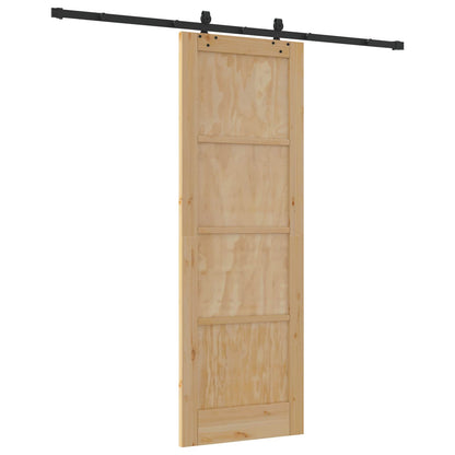 vidaXL Sliding Door ORKDAL Natural 73.5 x 211 cm Solid Pine Wood