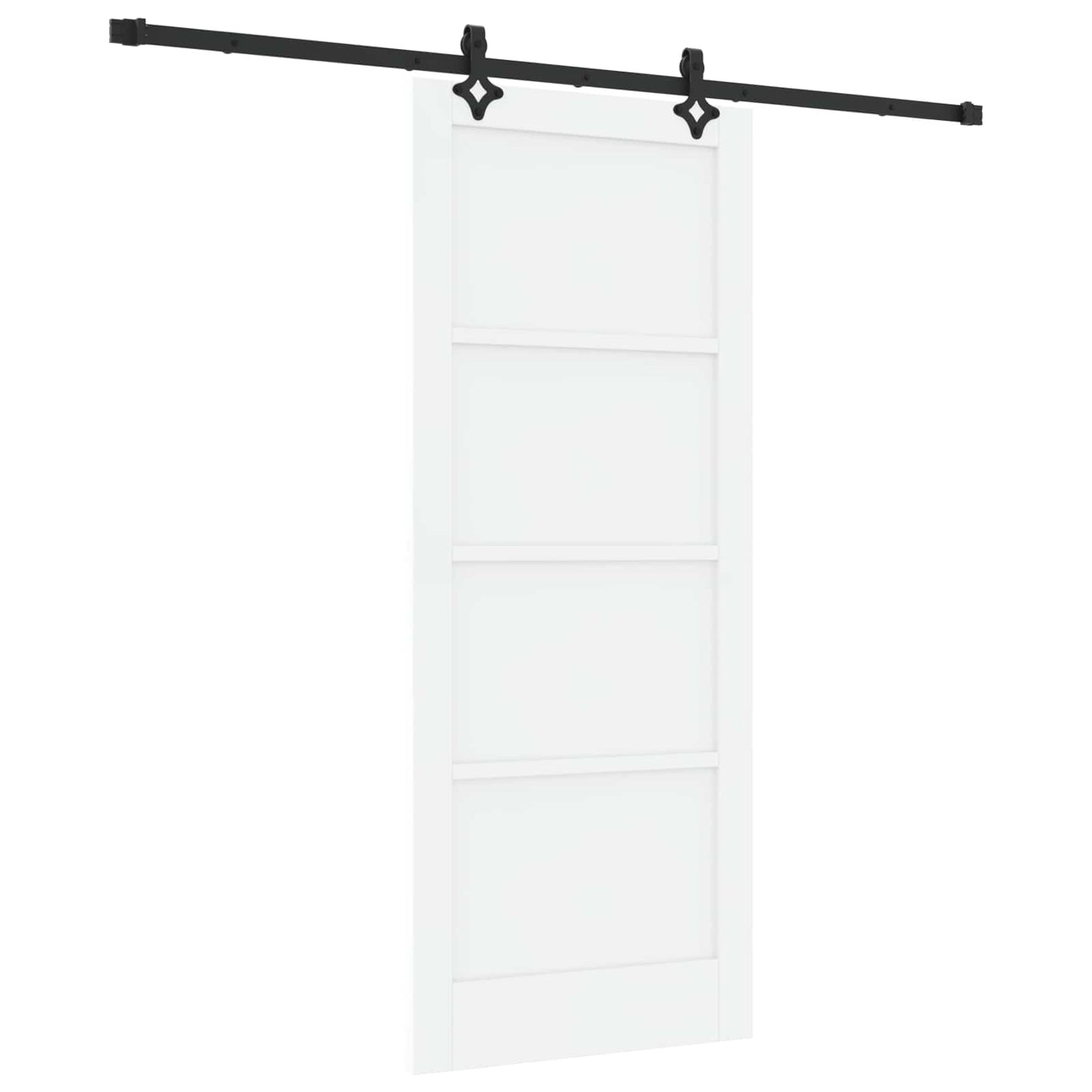 vidaXL Sliding Door ORKDAL White 83 x 202 cm Solid Pine Wood