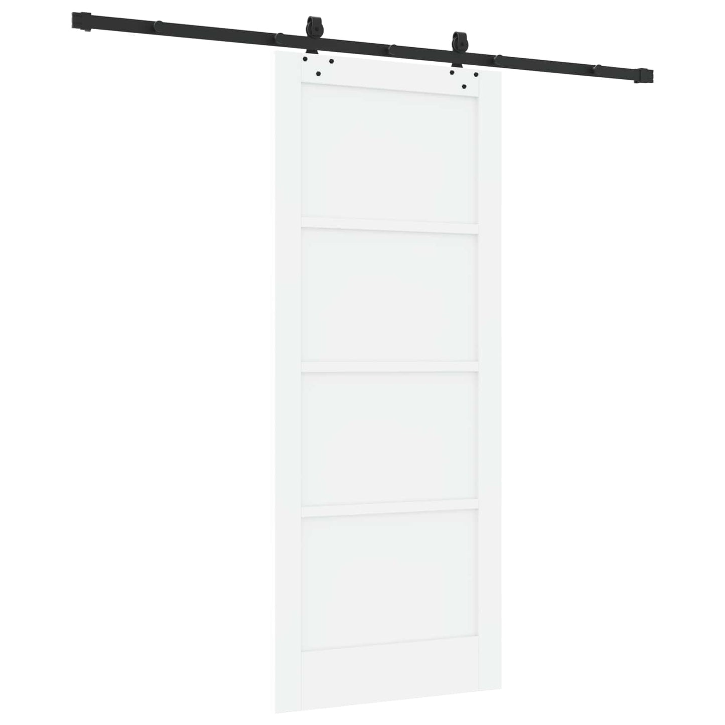 vidaXL Sliding Door ORKDAL White 83 x 202 cm Solid Pine Wood