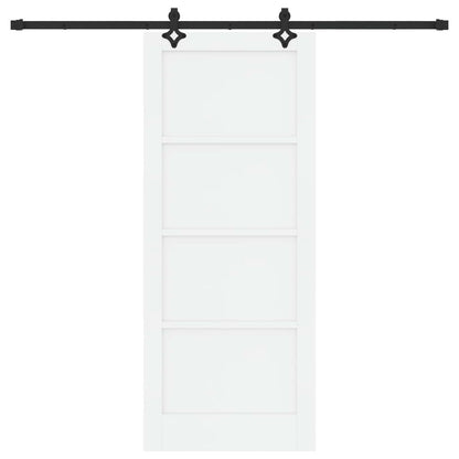 vidaXL Sliding Door ORKDAL White 83 x 202 cm Solid Pine Wood