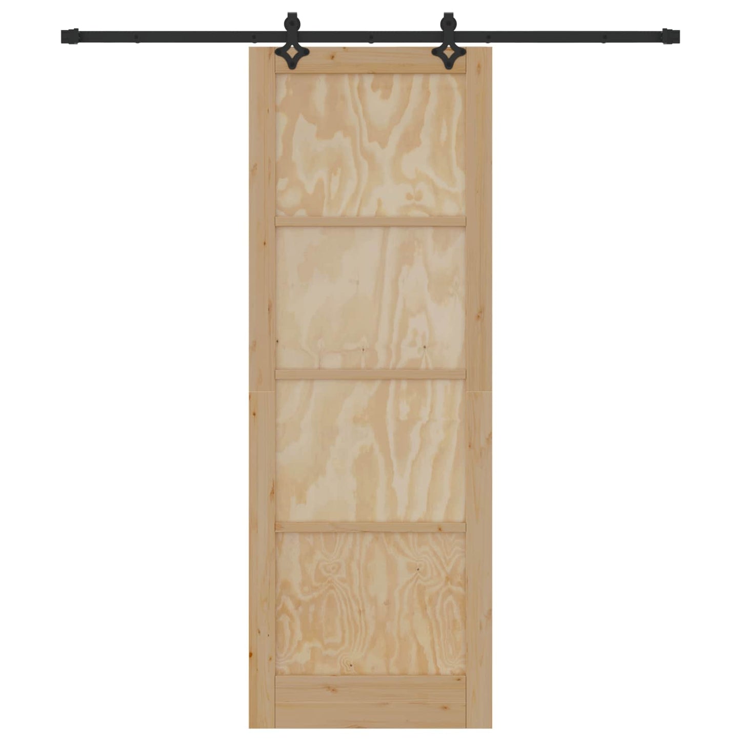vidaXL Sliding Door ORKDAL Natural 83 x 232 cm Solid Pine Wood