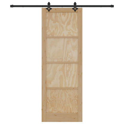 vidaXL Sliding Door ORKDAL Natural 83 x 232 cm Solid Pine Wood
