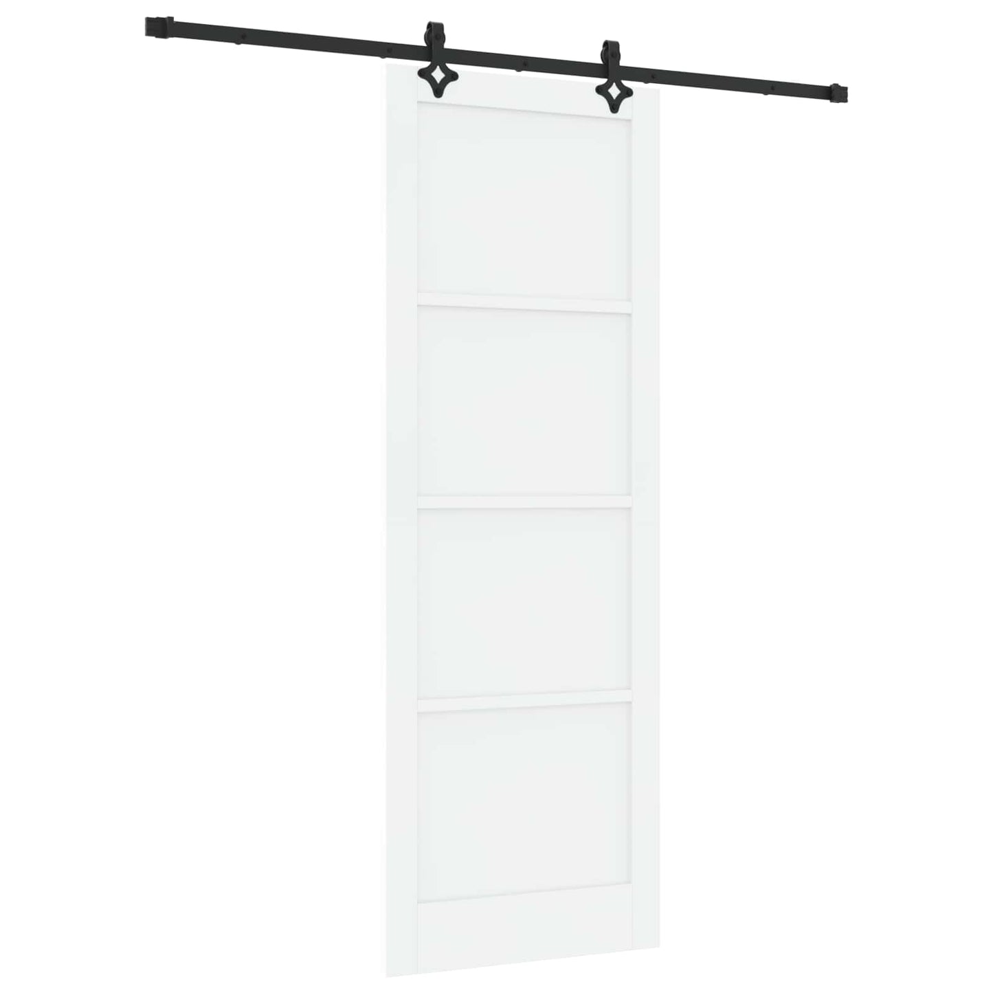 vidaXL Sliding Door ORKDAL White 83 x 232 cm Solid Pine Wood