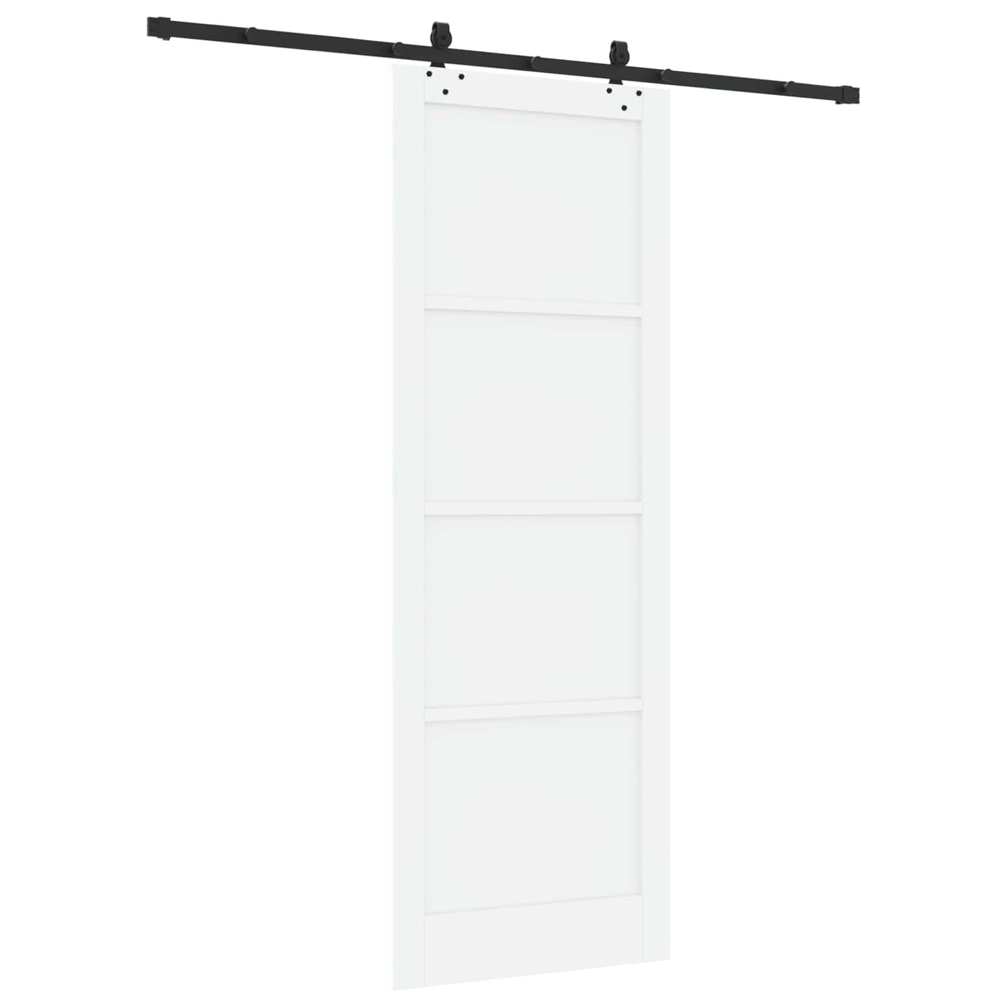 vidaXL Sliding Door ORKDAL White 83 x 232 cm Solid Pine Wood