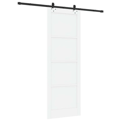 vidaXL Sliding Door ORKDAL White 83 x 232 cm Solid Pine Wood