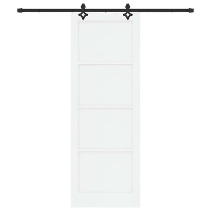 vidaXL Sliding Door ORKDAL White 83 x 232 cm Solid Pine Wood
