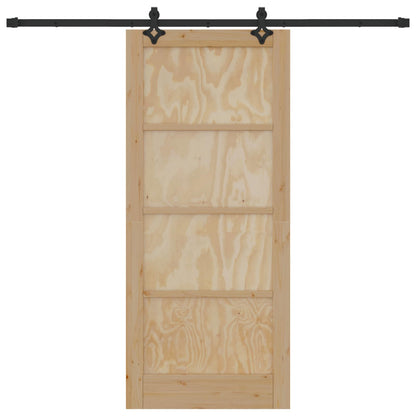 vidaXL Sliding Door ORKDAL Natural 86 x 198.5 cm Solid Pine Wood