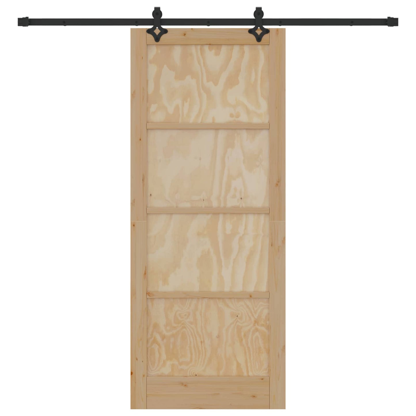 vidaXL Sliding Door ORKDAL Natural 86 x 211 cm Solid Pine Wood