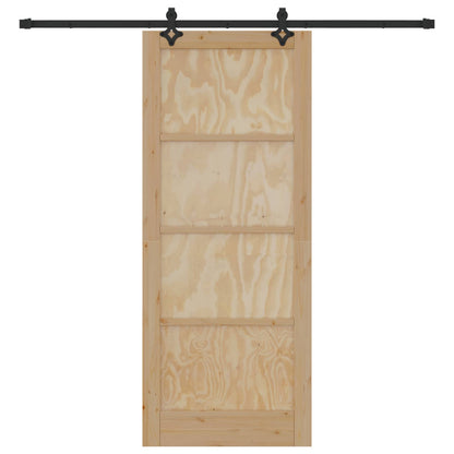 vidaXL Sliding Door ORKDAL Natural 86 x 211 cm Solid Pine Wood