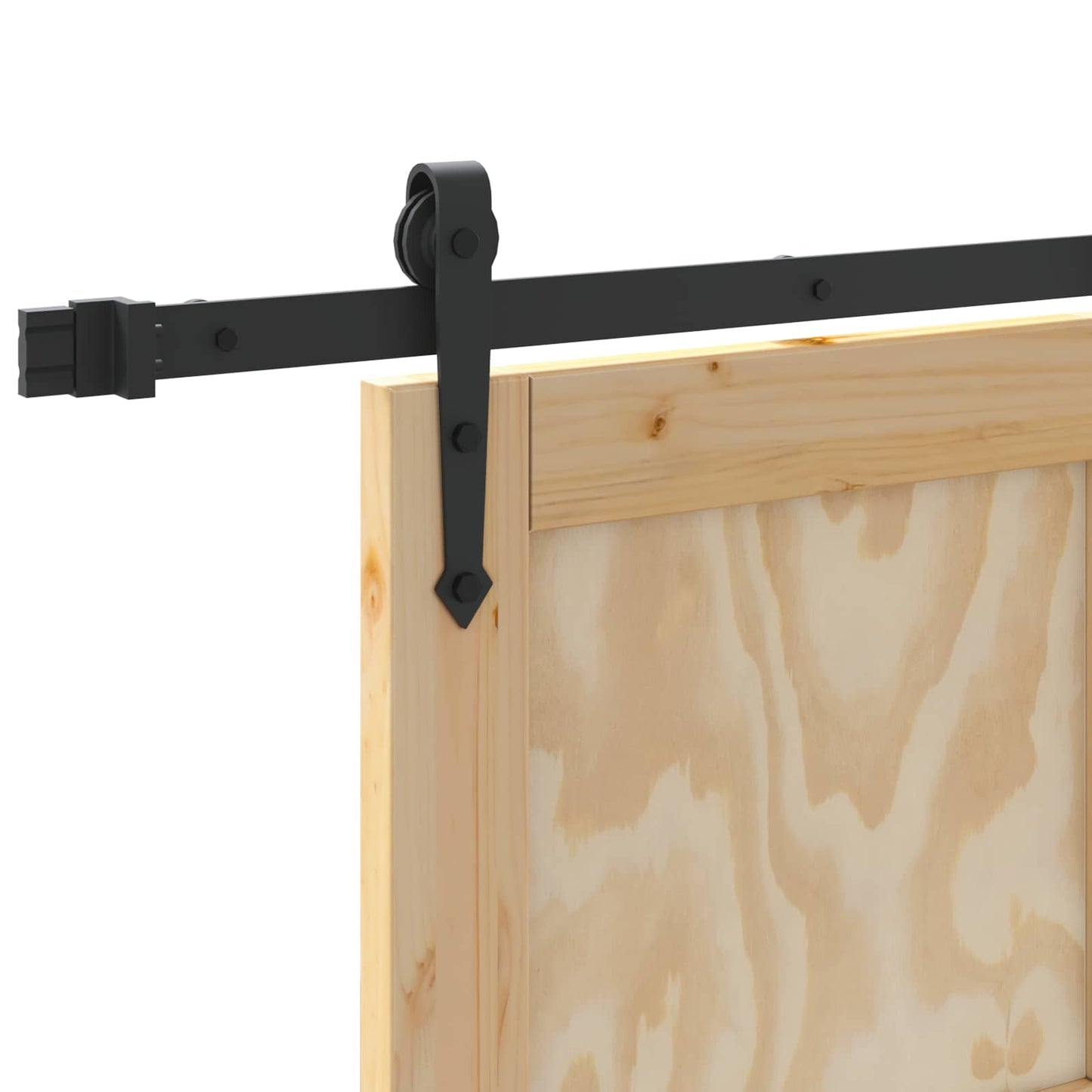 vidaXL Sliding Door ORKDAL Natural and Black 61 x 198.5 cm