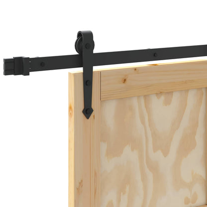 vidaXL Sliding Door ORKDAL Natural and Black 83 x 232 cm