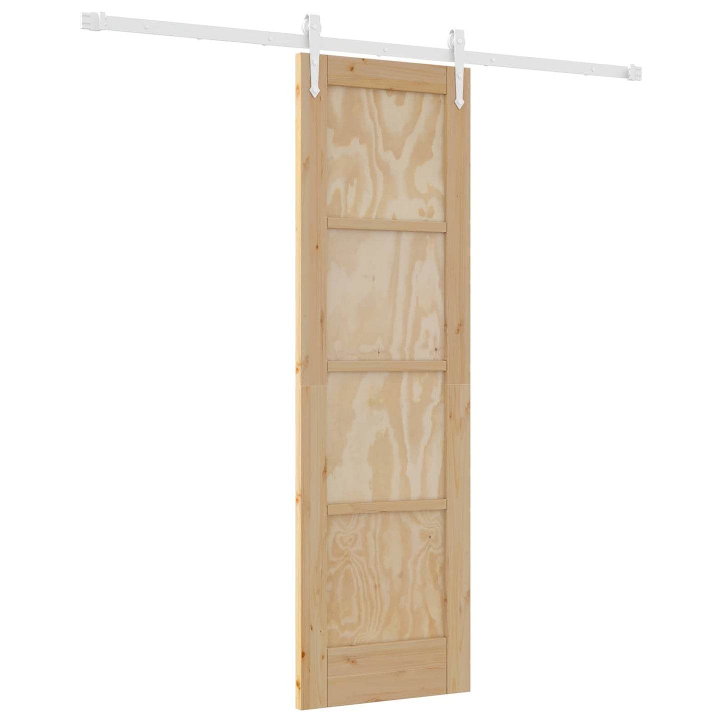 vidaXL Sliding Door ORKDAL Natural and White 61 x 198.5 cm