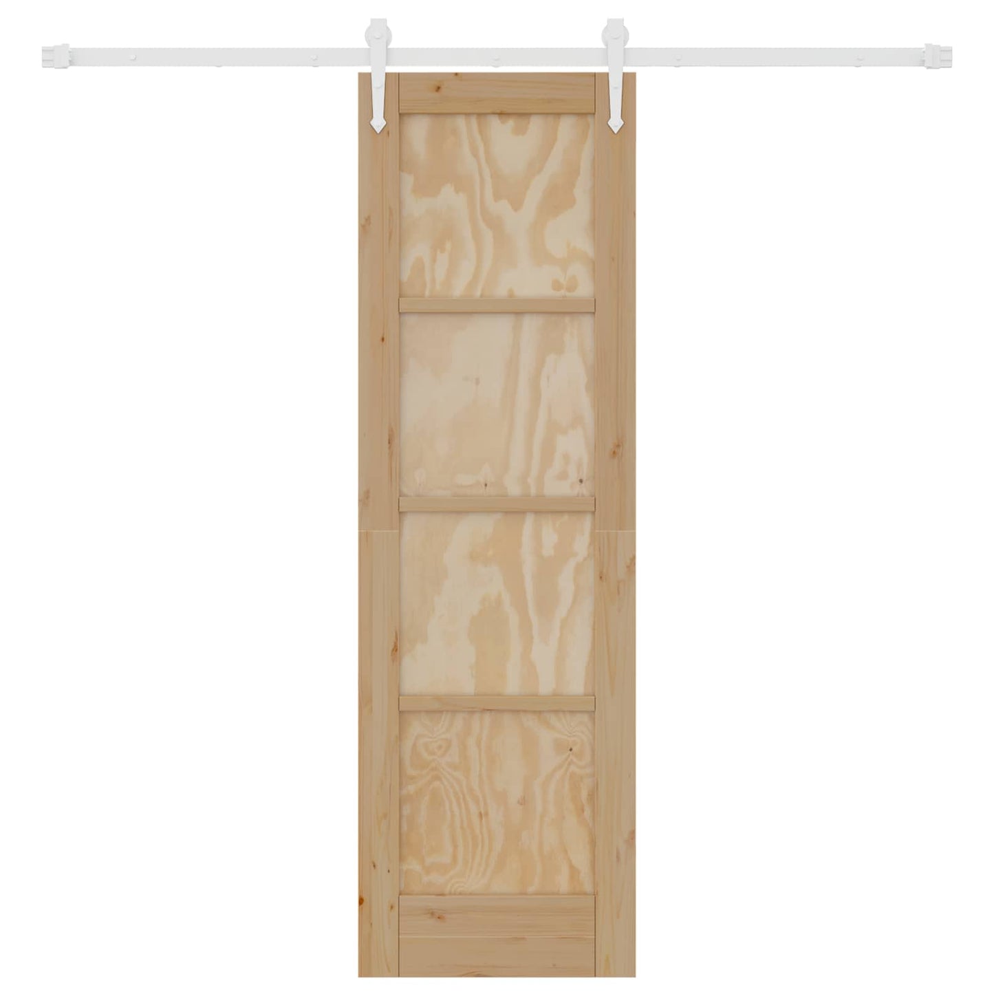 vidaXL Sliding Door ORKDAL Natural and White 61 x 198.5 cm