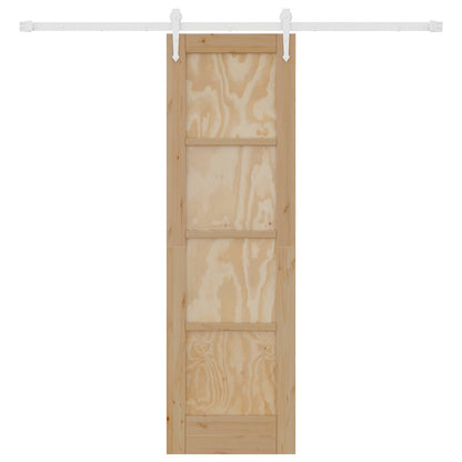 vidaXL Sliding Door ORKDAL Natural and White 61 x 198.5 cm
