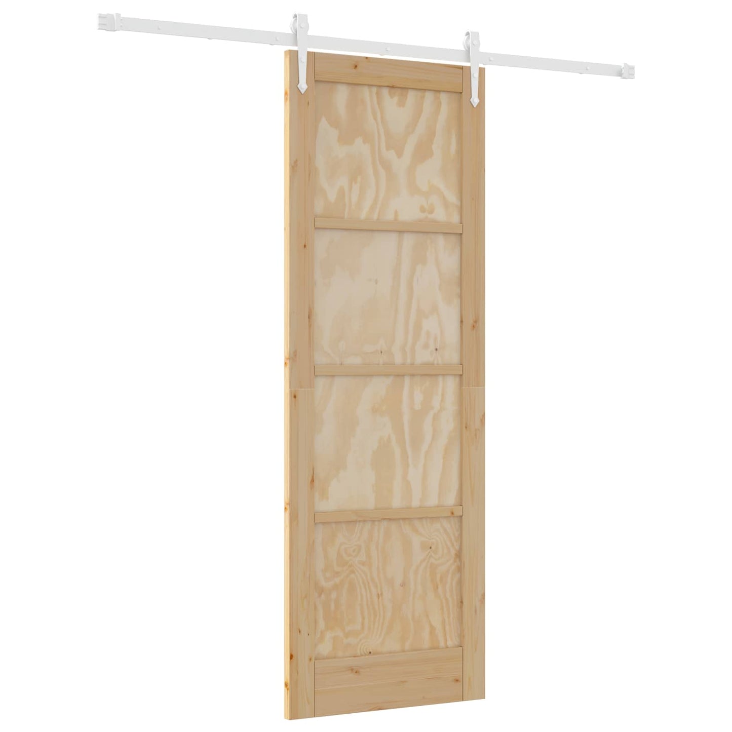 vidaXL Sliding Door ORKDAL Natural and White 73.5 x 211 cm