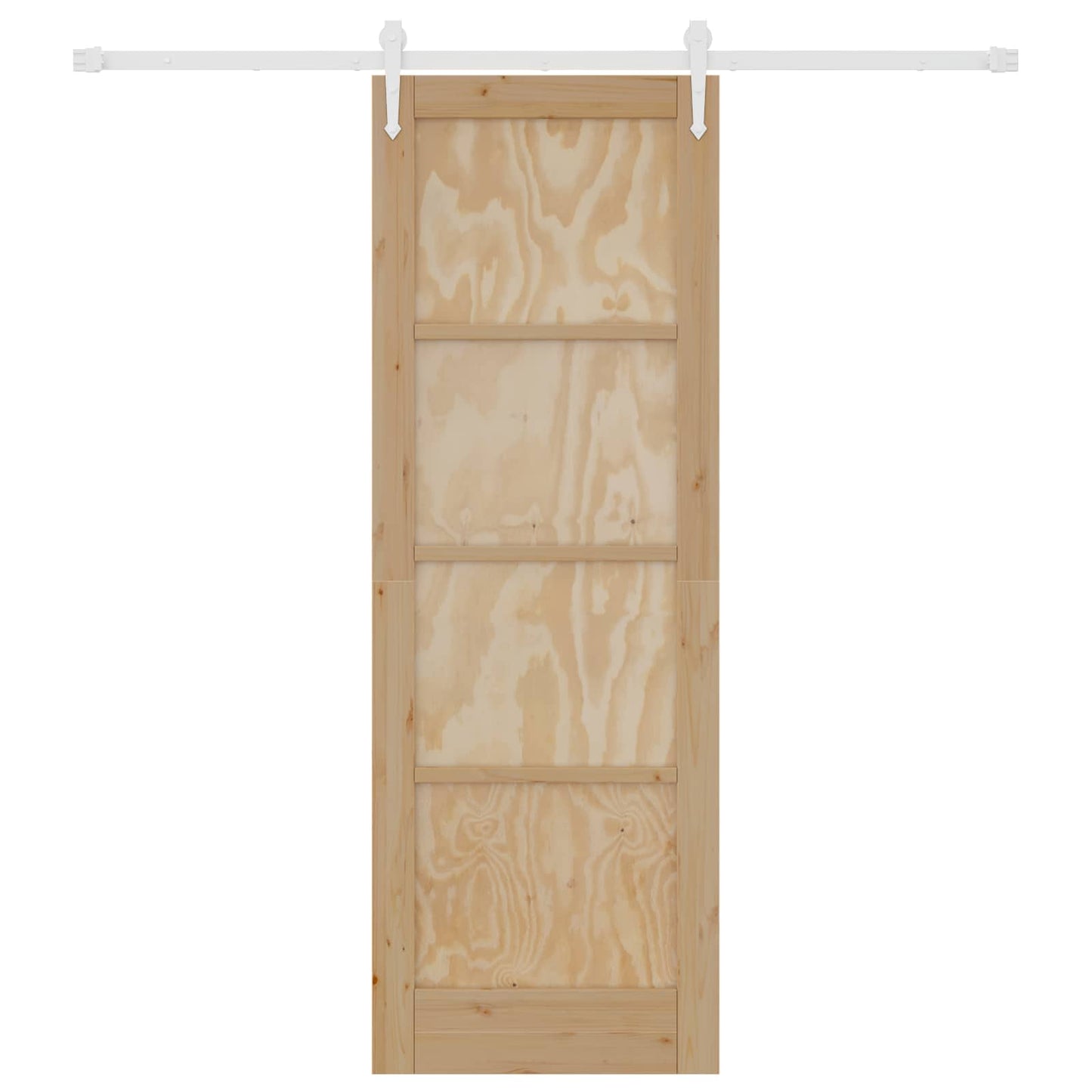 vidaXL Sliding Door ORKDAL Natural and White 73.5 x 211 cm
