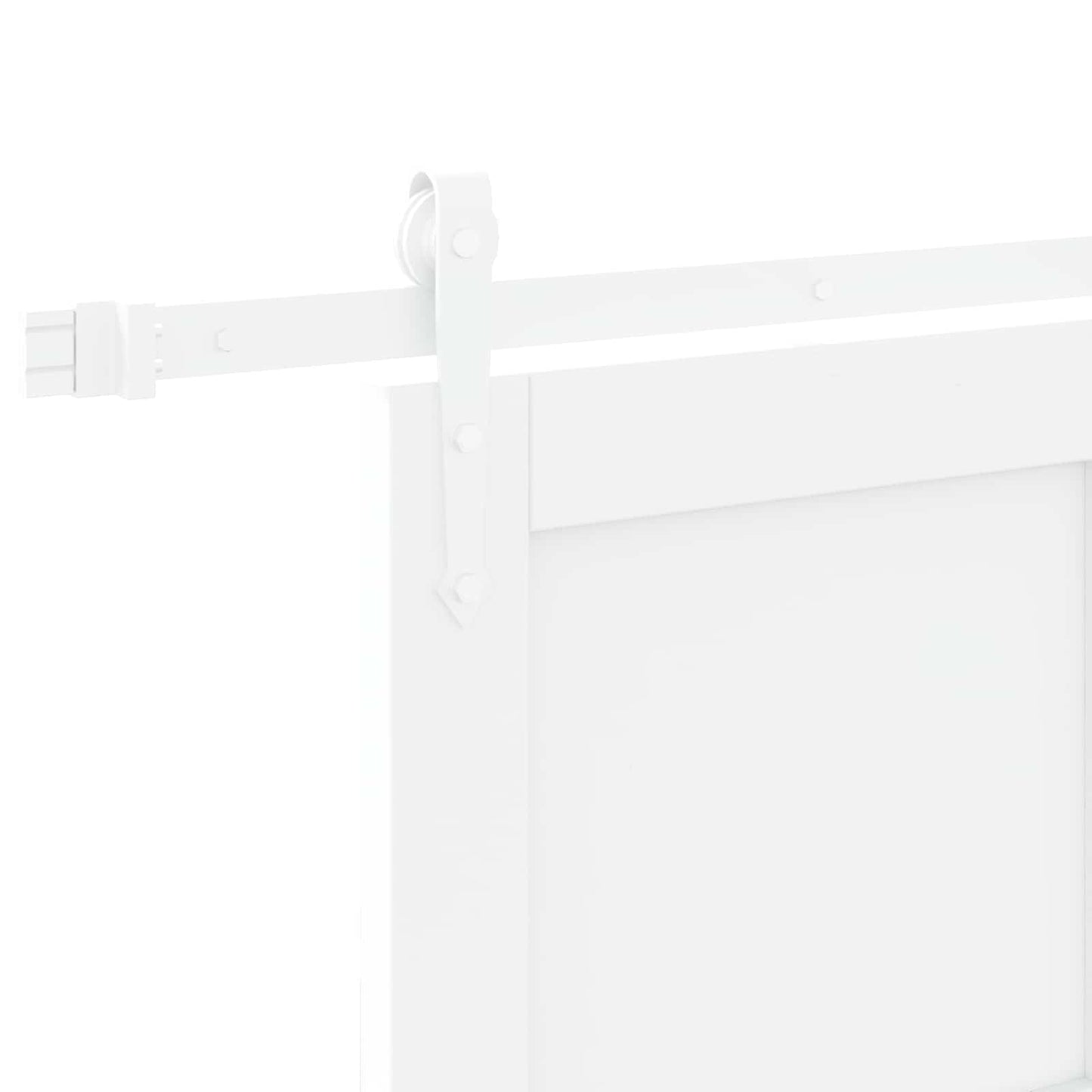 vidaXL Sliding Door ORKDAL White 83 x 202 cm Solid Pine Wood
