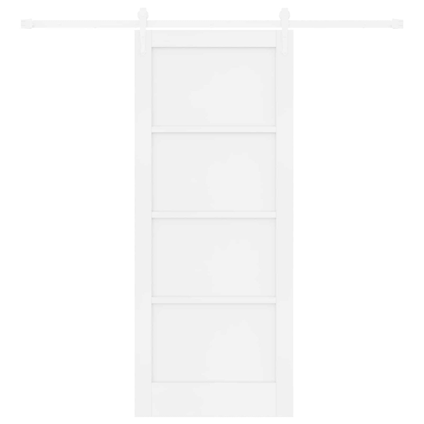 vidaXL Sliding Door ORKDAL White 83 x 202 cm Solid Pine Wood