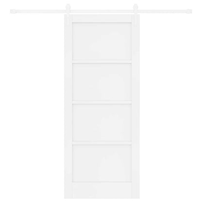 vidaXL Sliding Door ORKDAL White 83 x 202 cm Solid Pine Wood
