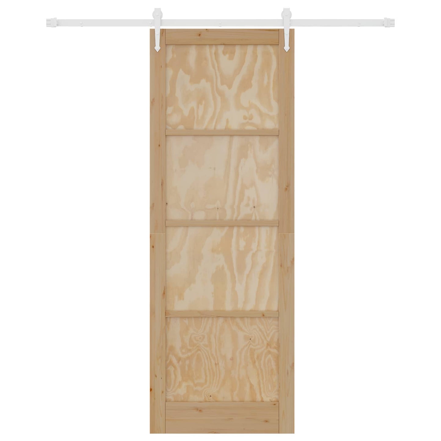 vidaXL Sliding Door ORKDAL Natural and White 83 x 232 cm