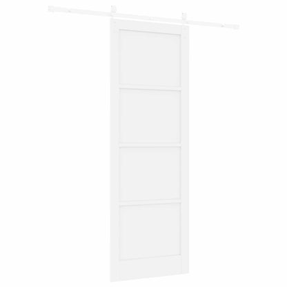 vidaXL Sliding Door ORKDAL White 83 x 232 cm Solid Pine Wood