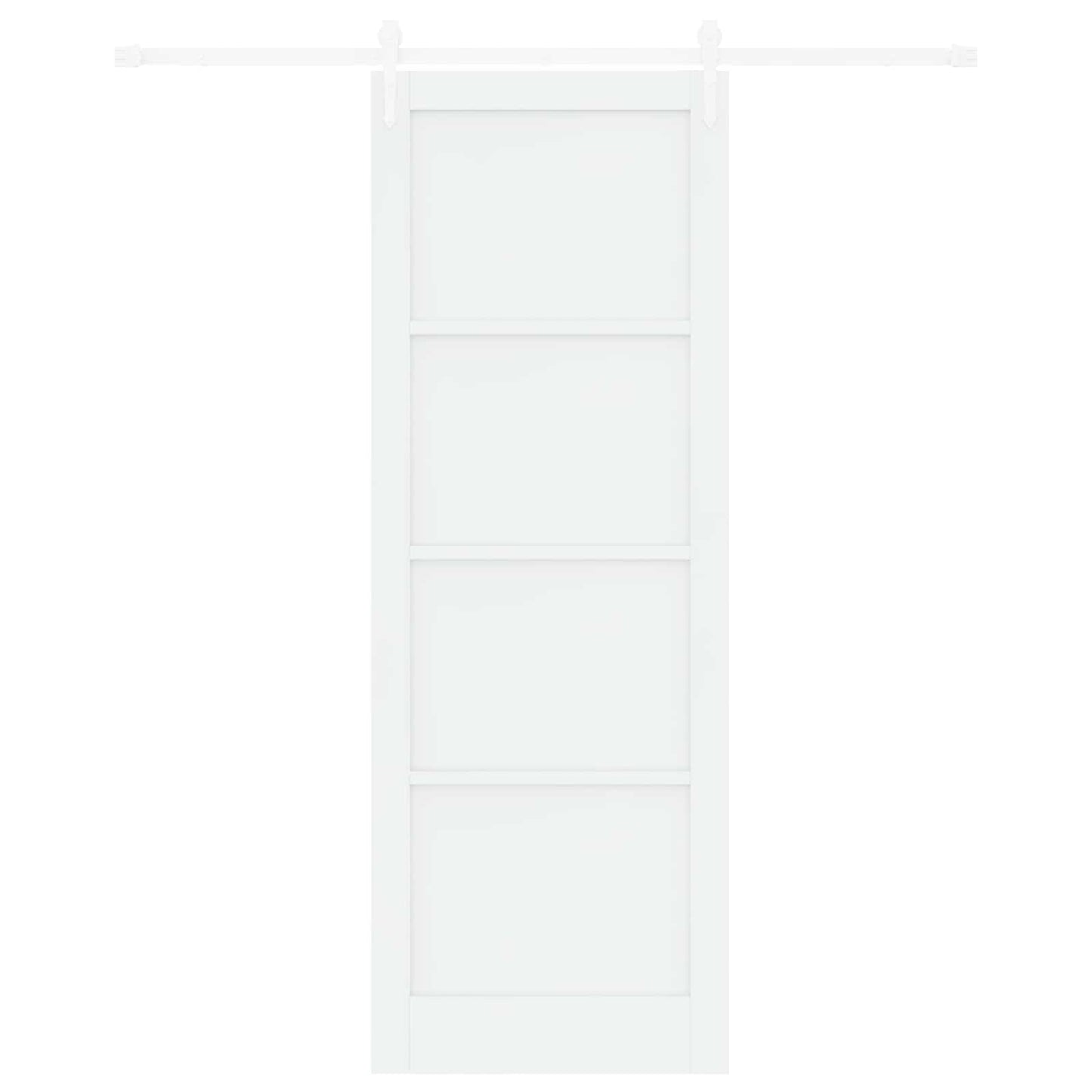 vidaXL Sliding Door ORKDAL White 83 x 232 cm Solid Pine Wood