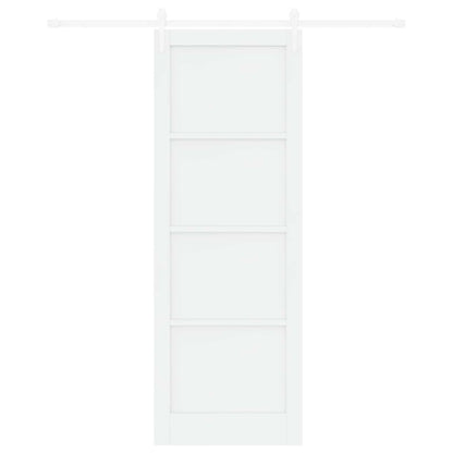 vidaXL Sliding Door ORKDAL White 83 x 232 cm Solid Pine Wood