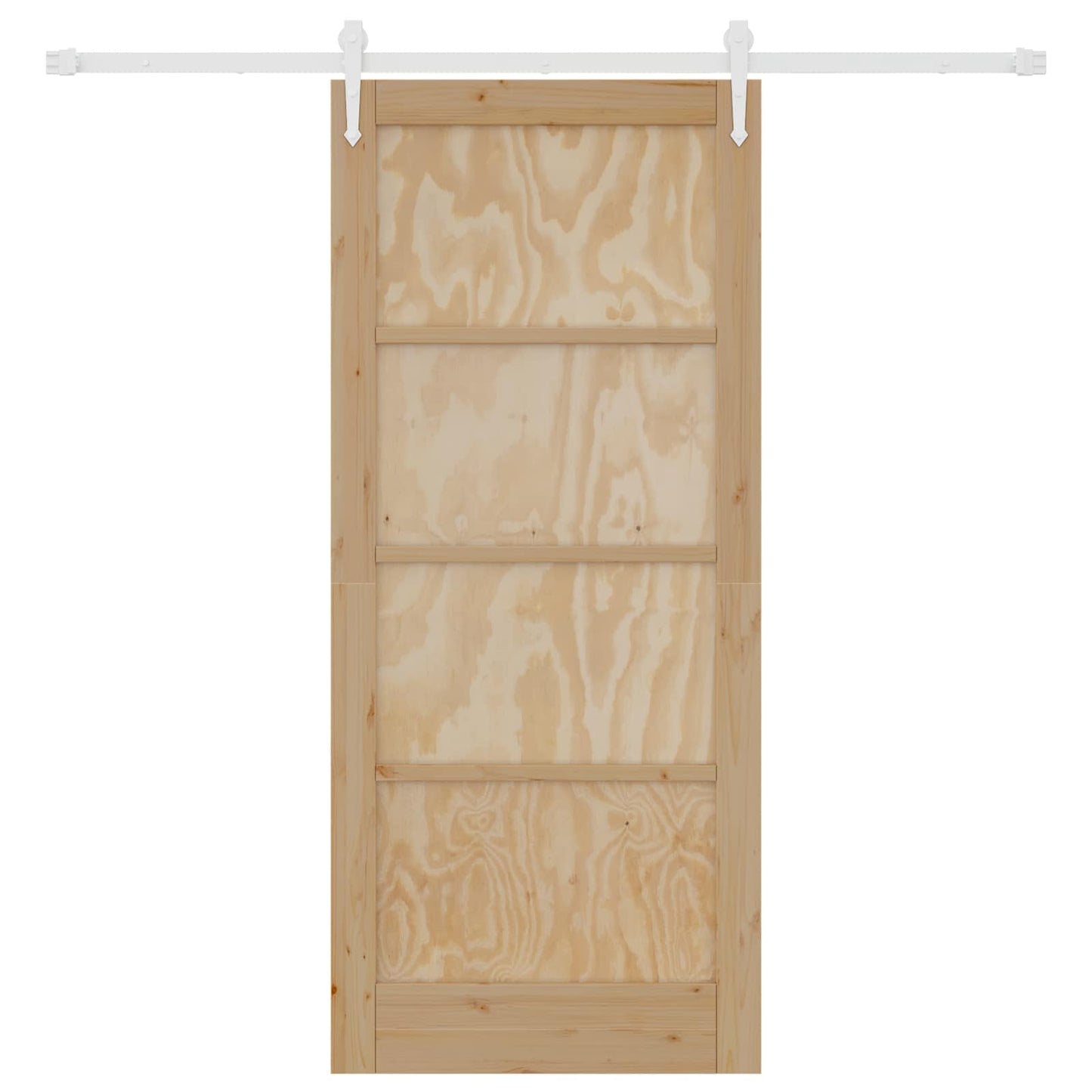 vidaXL Sliding Door ORKDAL Natural and White 86 x 198.5 cm