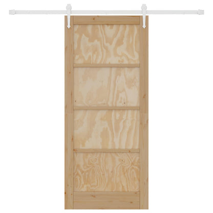 vidaXL Sliding Door ORKDAL Natural and White 86 x 198.5 cm