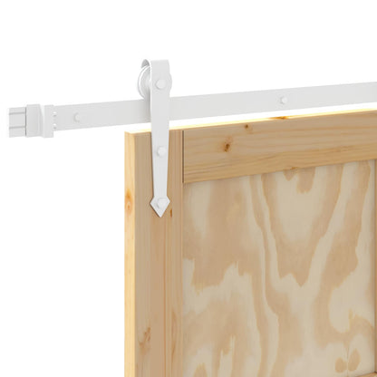 vidaXL Sliding Door ORKDAL Natural and White 86 x 211 cm