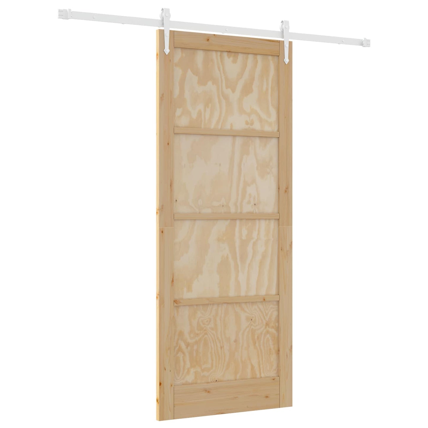 vidaXL Sliding Door ORKDAL Natural and White 86 x 211 cm
