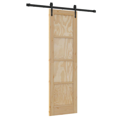 vidaXL Sliding Door ORKDAL Natural 61 x 198.5 cm Solid Pine Wood
