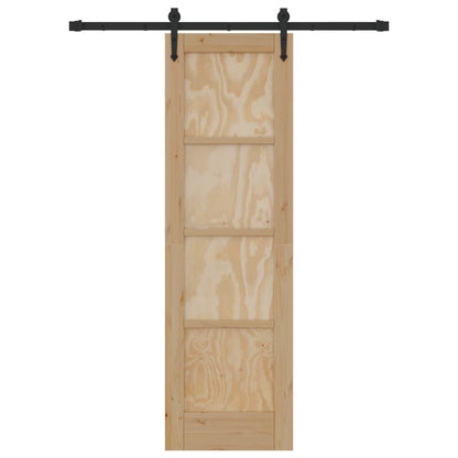vidaXL Sliding Door ORKDAL Natural 61 x 198.5 cm Solid Pine Wood