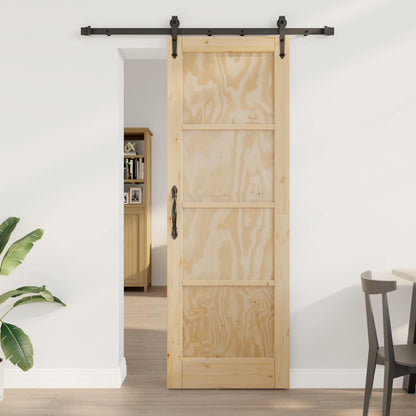 vidaXL Sliding Door ORKDAL Natural 73.5 x 211 cm Solid Pine Wood