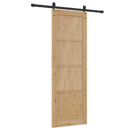vidaXL Sliding Door ORKDAL Natural 73.5 x 211 cm Solid Pine Wood