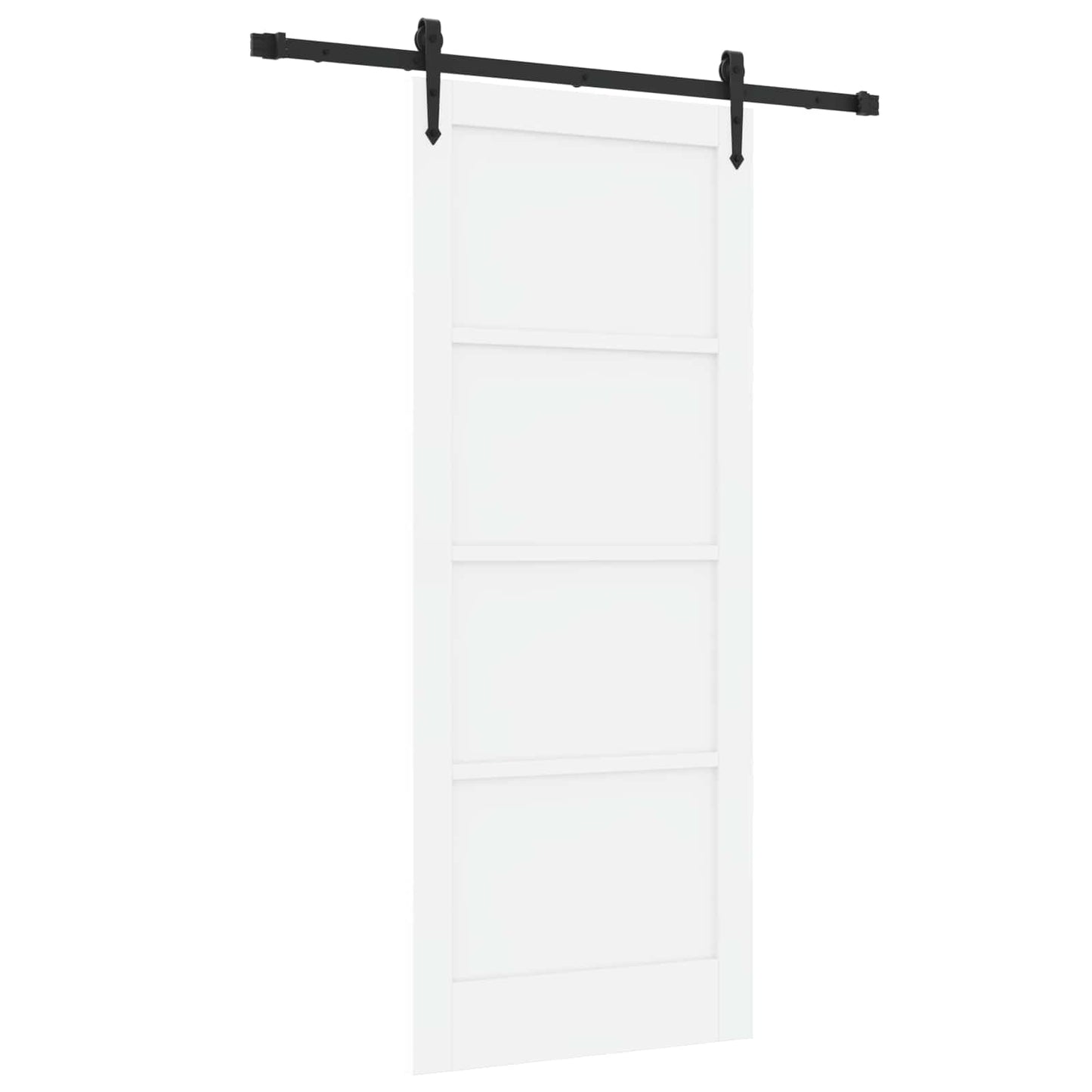 vidaXL Sliding Door ORKDAL White 83 x 202 cm Solid Pine Wood