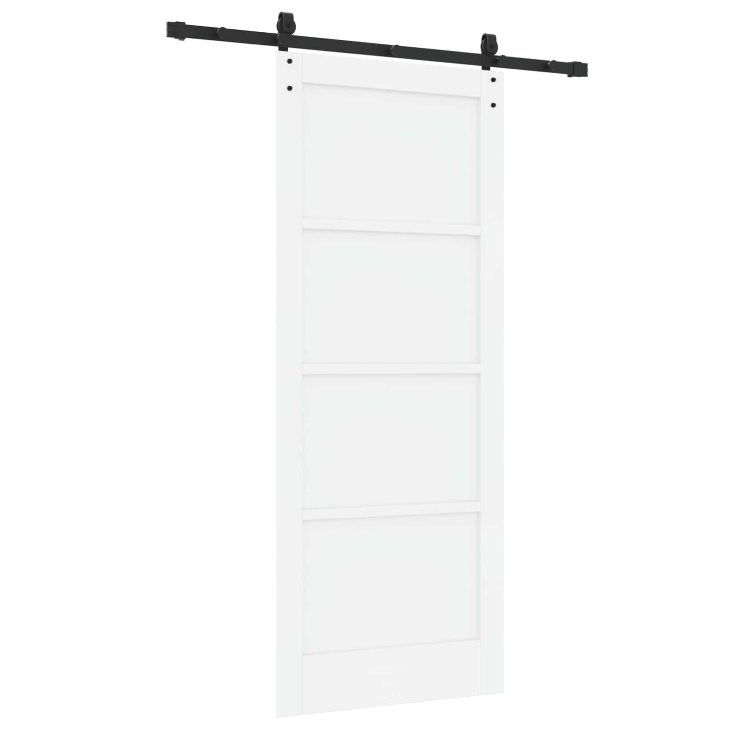 vidaXL Sliding Door ORKDAL White 83 x 202 cm Solid Pine Wood