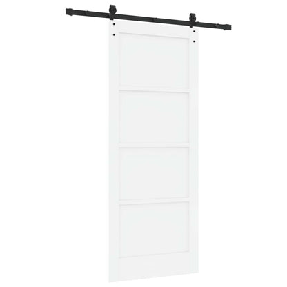 vidaXL Sliding Door ORKDAL White 83 x 202 cm Solid Pine Wood