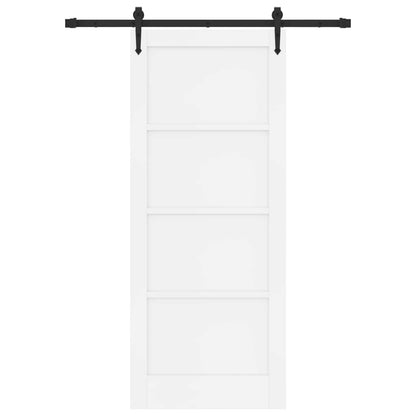 vidaXL Sliding Door ORKDAL White 83 x 202 cm Solid Pine Wood