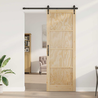 vidaXL Sliding Door ORKDAL Natural 83 x 232 cm Solid Pine Wood