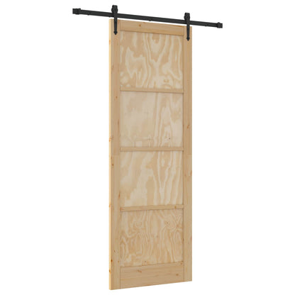 vidaXL Sliding Door ORKDAL Natural 83 x 232 cm Solid Pine Wood