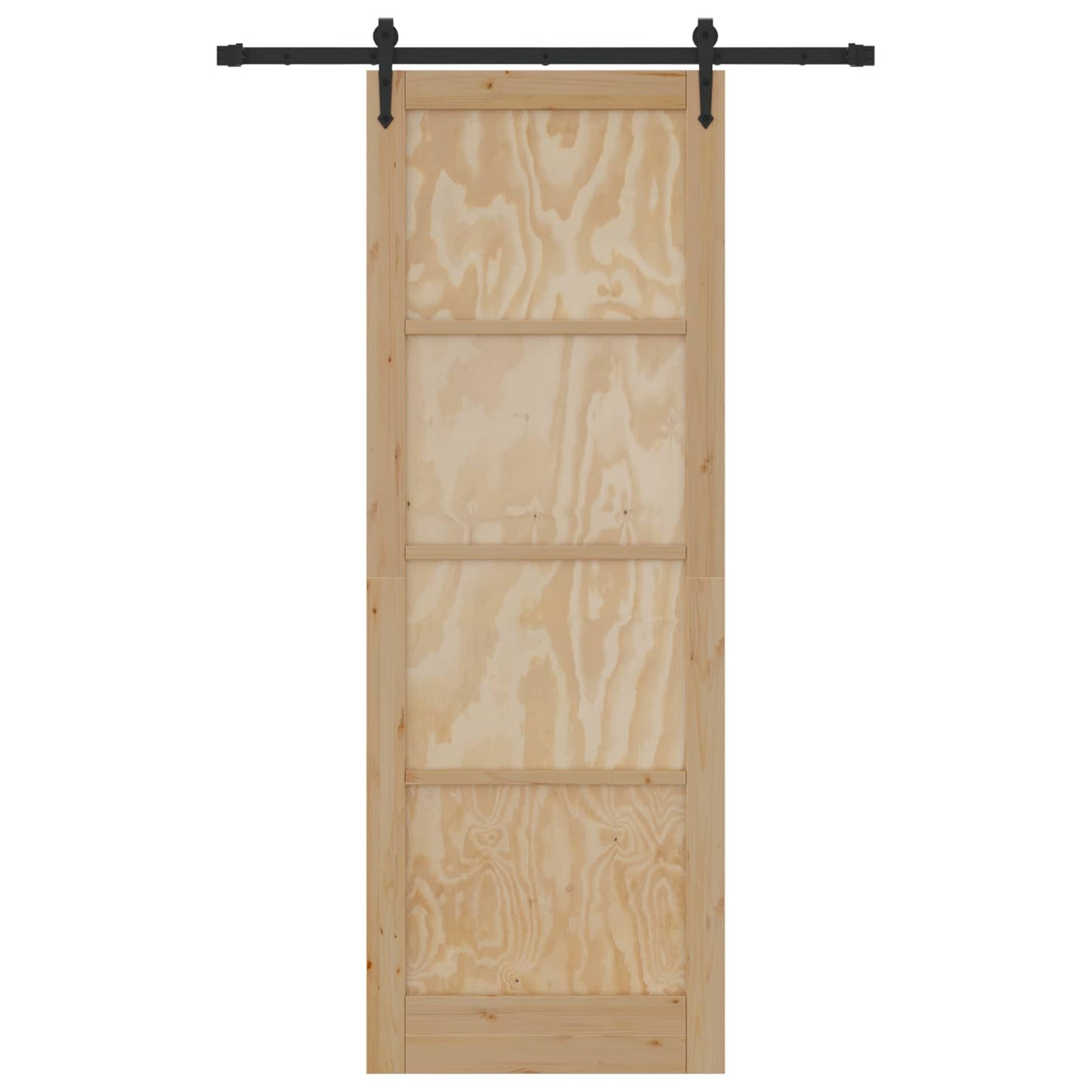 vidaXL Sliding Door ORKDAL Natural 83 x 232 cm Solid Pine Wood